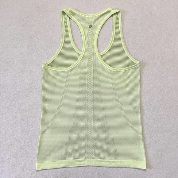 Lululemon Heathered Clear Mint Ray Yellow Green Swiftly Tech Racerback Tank 6 - Picture 10 of 10